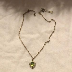 2028 Jewelry - 2028 faux emerald gold tone necklace 2028 Jewelry - 2028 faux emerald gold tone necklace